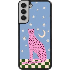 Coque Samsung Galaxy S22+ - Pink leopard with stars 2026
