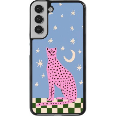Coque Samsung Galaxy S22+ - Pink leopard with stars 2026