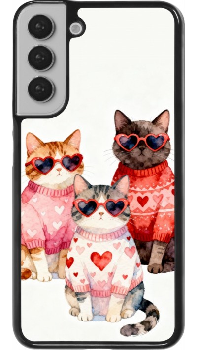 Coque Samsung Galaxy S22+ - Saint Valentines Day 26 Cat Love