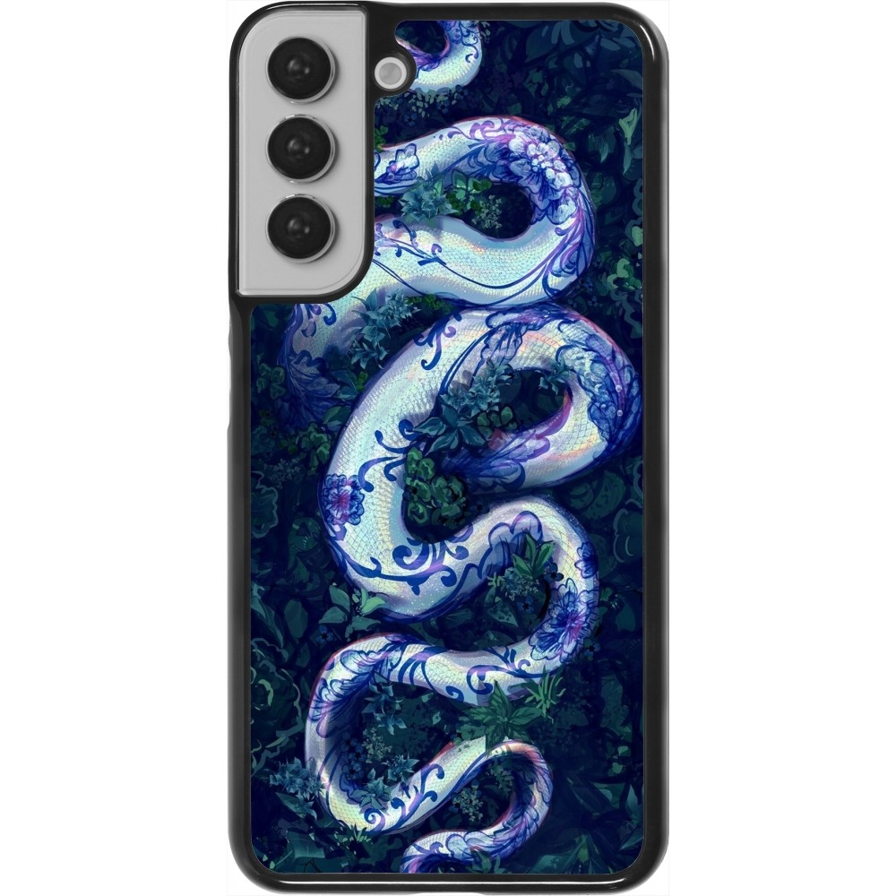 Samsung Galaxy S22+ Case Hülle - Snake Blue Anaconda