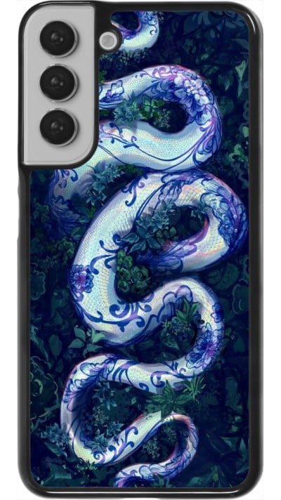 Coque Samsung Galaxy S22+ - Serpent Blue Anaconda