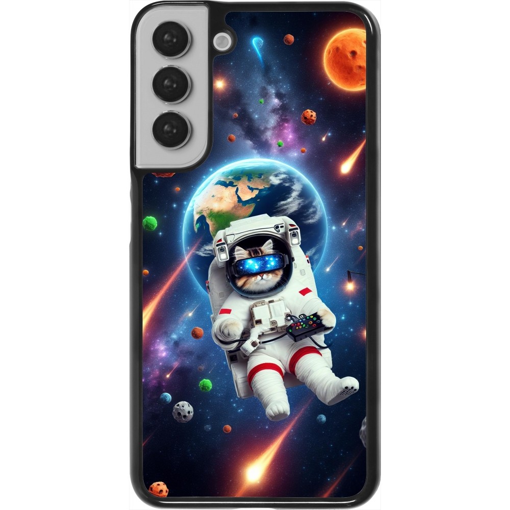 Samsung Galaxy S22+ Case Hülle - VR SpaceCat Odyssee