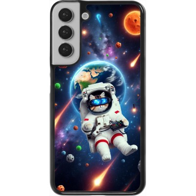 Samsung Galaxy S22+ Case Hülle - VR SpaceCat Odyssee