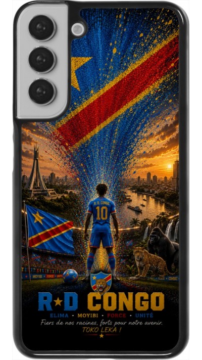 Coque Samsung Galaxy S22+ - Football République démocratique du Congo splash 2026