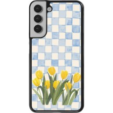 Coque Samsung Galaxy S22+ - Blue vichy tulips 2026
