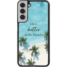 Samsung Galaxy S22+ Case Hülle - Summer 2025 Life is better at the beach