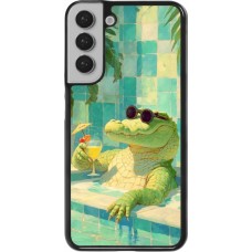 Coque Samsung Galaxy S22+ - Crocodile in the swimming pool Summer 2026