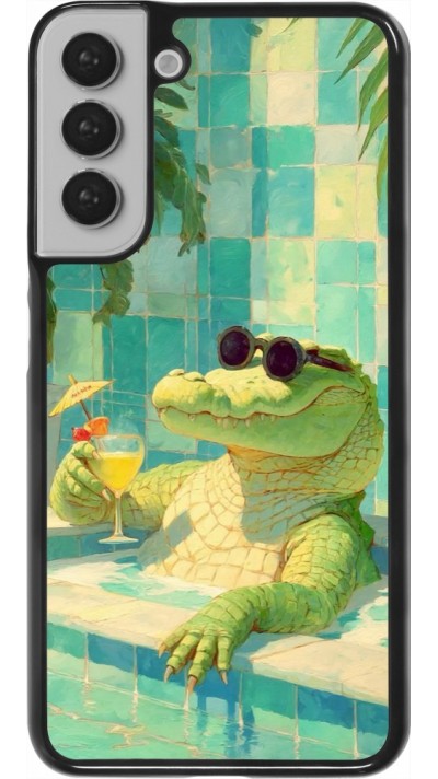 Coque Samsung Galaxy S22+ - Crocodile in the swimming pool Summer 2026