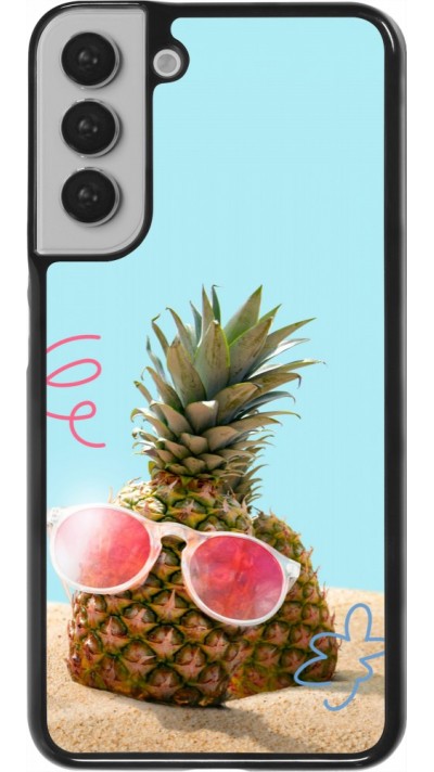 Coque Samsung Galaxy S22+ - Pineapple with glasses Summer 2026