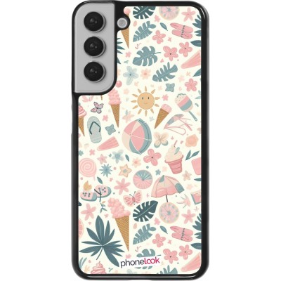 Coque Samsung Galaxy S22+ - Summer Pink Pattern