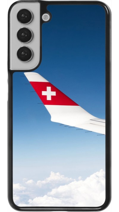 Samsung Galaxy S22+ Case Hülle -  Schweizer Nationalfeiertag Sky Swiss Flag