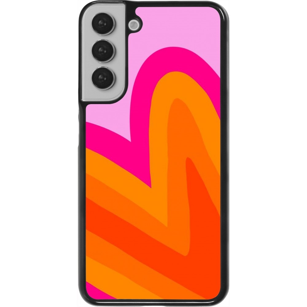 Coque Samsung Galaxy S22+ - Valentine 2024 heart gradient