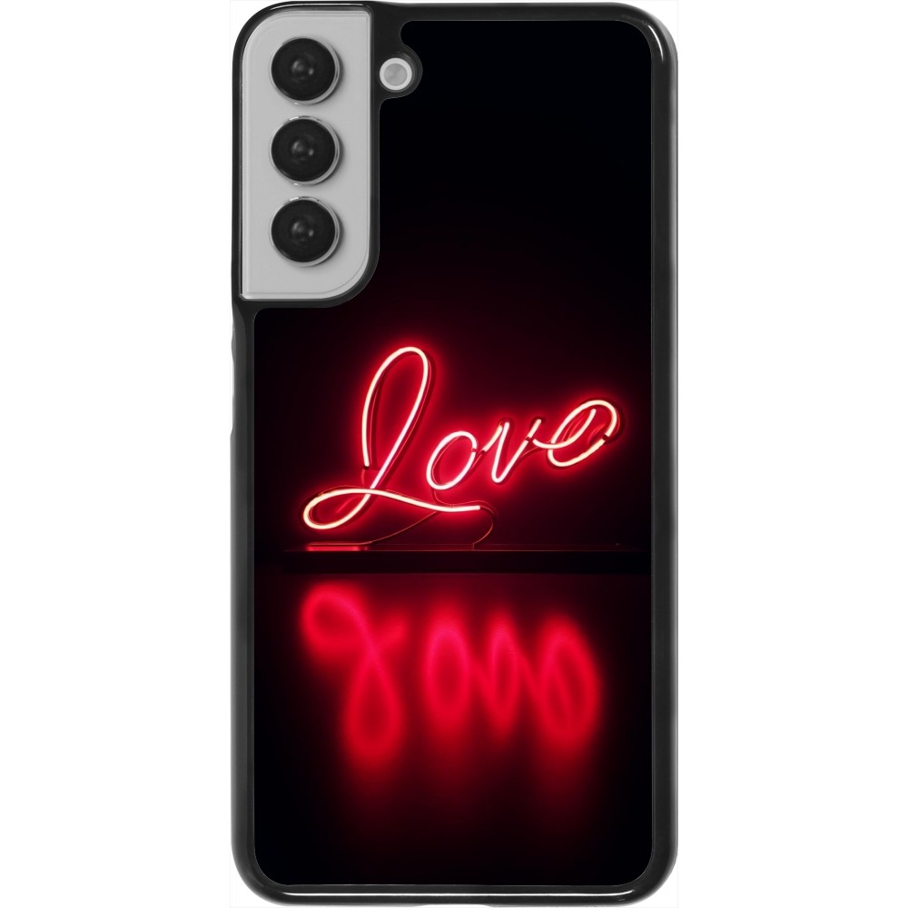 Coque Samsung Galaxy S22+ - Valentine 2025 Neon Love