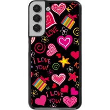 Samsung Galaxy S22+ Case Hülle - Valentine 2023 love symbols