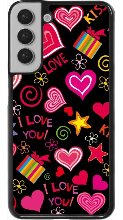 Coque Samsung Galaxy S22+ - Valentine 2023 love symbols