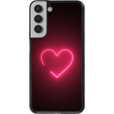 Samsung Galaxy S22+ Case Hülle - Valentine 2023 single neon heart