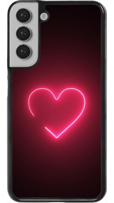 Coque Samsung Galaxy S22+ - Valentine 2023 single neon heart
