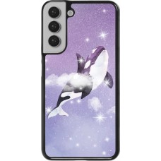 Coque Samsung Galaxy S22+ - Whale in sparking stars