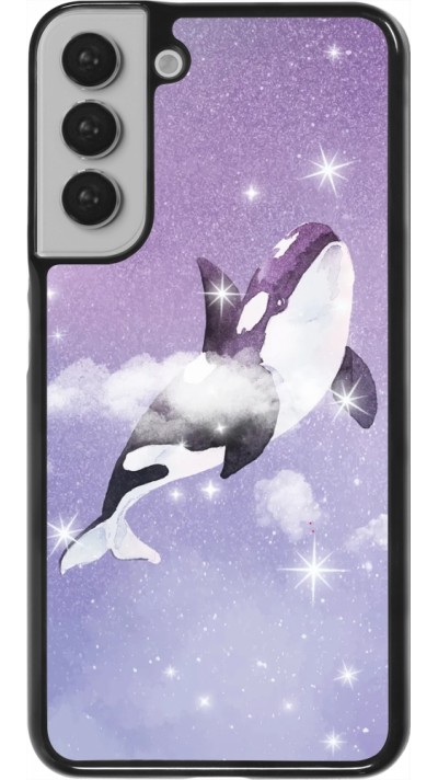 Coque Samsung Galaxy S22+ - Whale in sparking stars