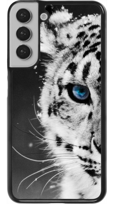 Coque Samsung Galaxy S22+ - White tiger blue eye