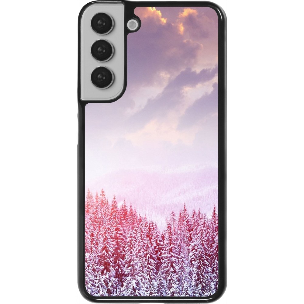 Coque Samsung Galaxy S22+ - Winter 22 Pink Forest