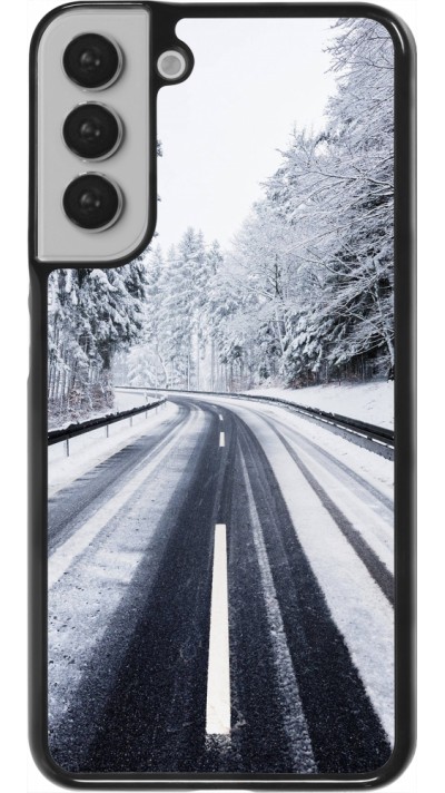 Coque Samsung Galaxy S22+ - Winter 22 Snowy Road