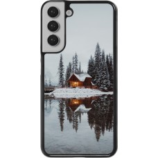 Coque Samsung Galaxy S22+ - Winter 25 Winter house forest afternoon