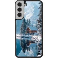 Coque Samsung Galaxy S22+ - Winter 25 Winter house forest day