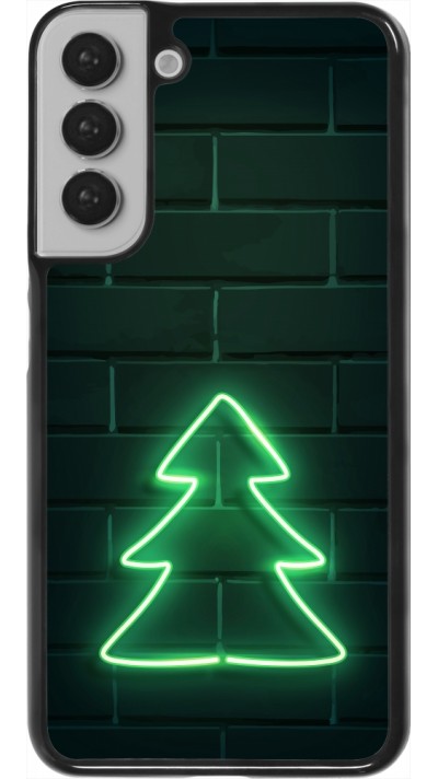 Coque Samsung Galaxy S22+ - Christmas 22 neon tree on bricks