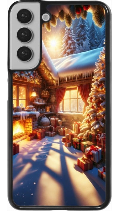 Samsung Galaxy S22+ Case Hülle - Weihnachten Chalet Feerie