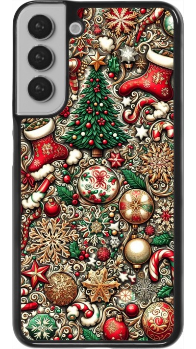 Samsung Galaxy S22+ Case Hülle - Weihnachten 2023 Mikromuster
