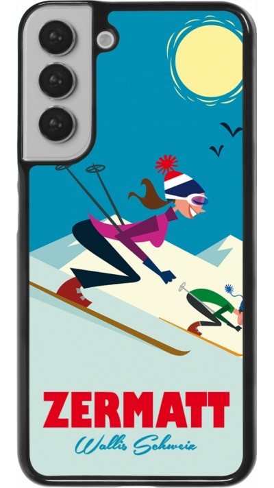 Coque Samsung Galaxy S22+ - Zermatt Ski Downhill