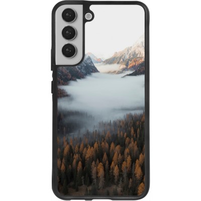 Samsung Galaxy S22+ Case Hülle - Silikon schwarz Autumn 22 forest lanscape