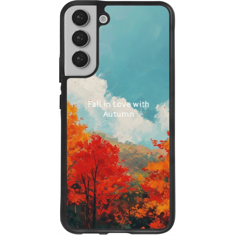 Samsung Galaxy S22+ Case Hülle - Silikon schwarz Autumn 25 Fall in love