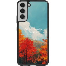 Samsung Galaxy S22+ Case Hülle - Silikon schwarz Autumn 25 Fall in love