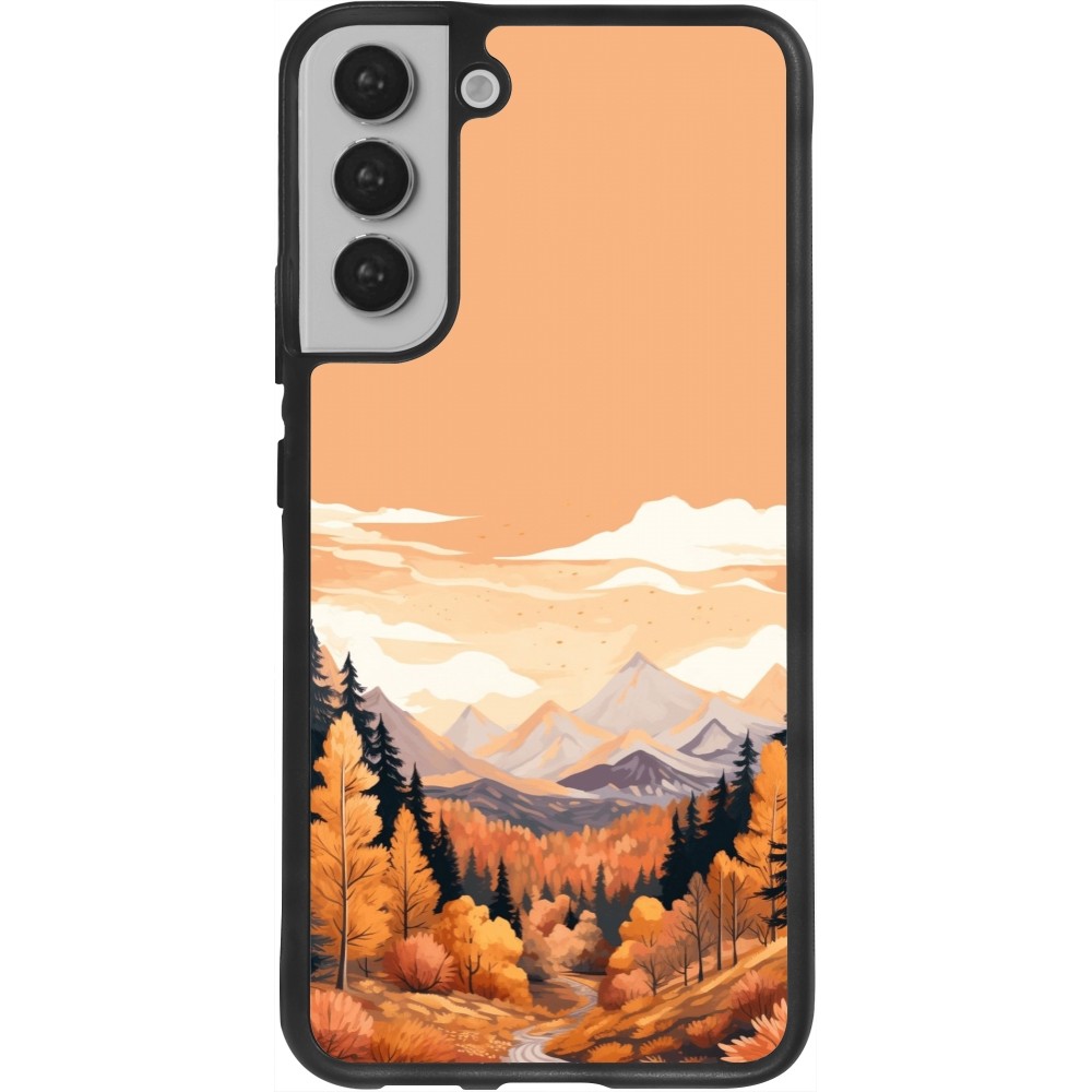 Samsung Galaxy S22+ Case Hülle - Silikon schwarz Autumn 25 Mountains