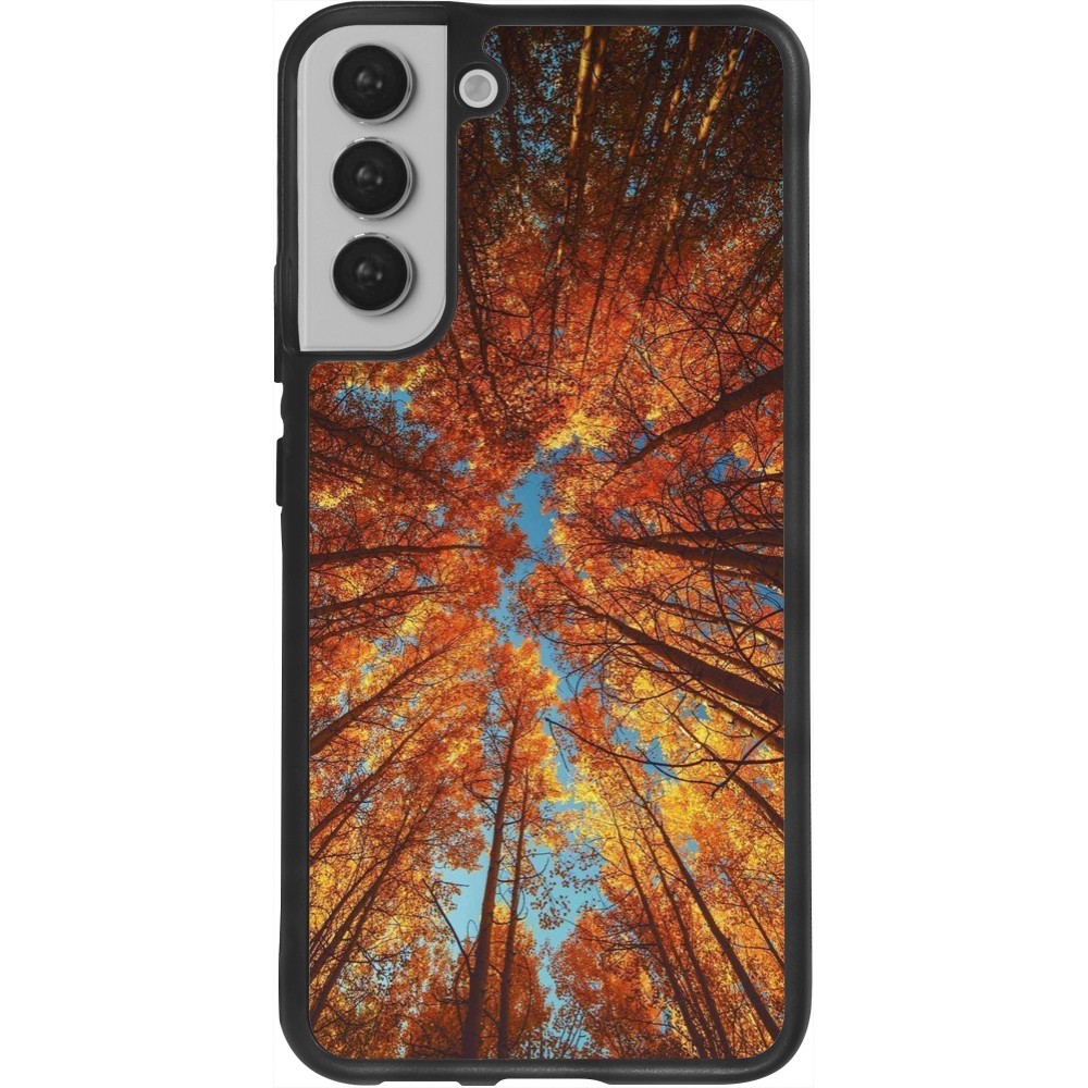 Samsung Galaxy S22+ Case Hülle - Silikon schwarz Autumn 25 Trees