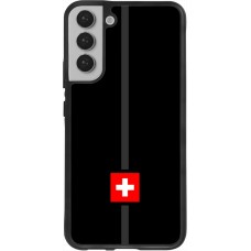 Coque Samsung Galaxy S22+ - Silicone rigide noir Canton CH noir