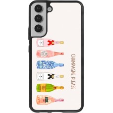 Samsung Galaxy S22+ Case Hülle - Silikon schwarz Champagne Please