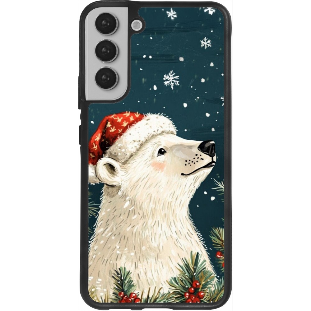 Coque Samsung Galaxy S22+ - Silicone rigide noir Christmas 25 Bear