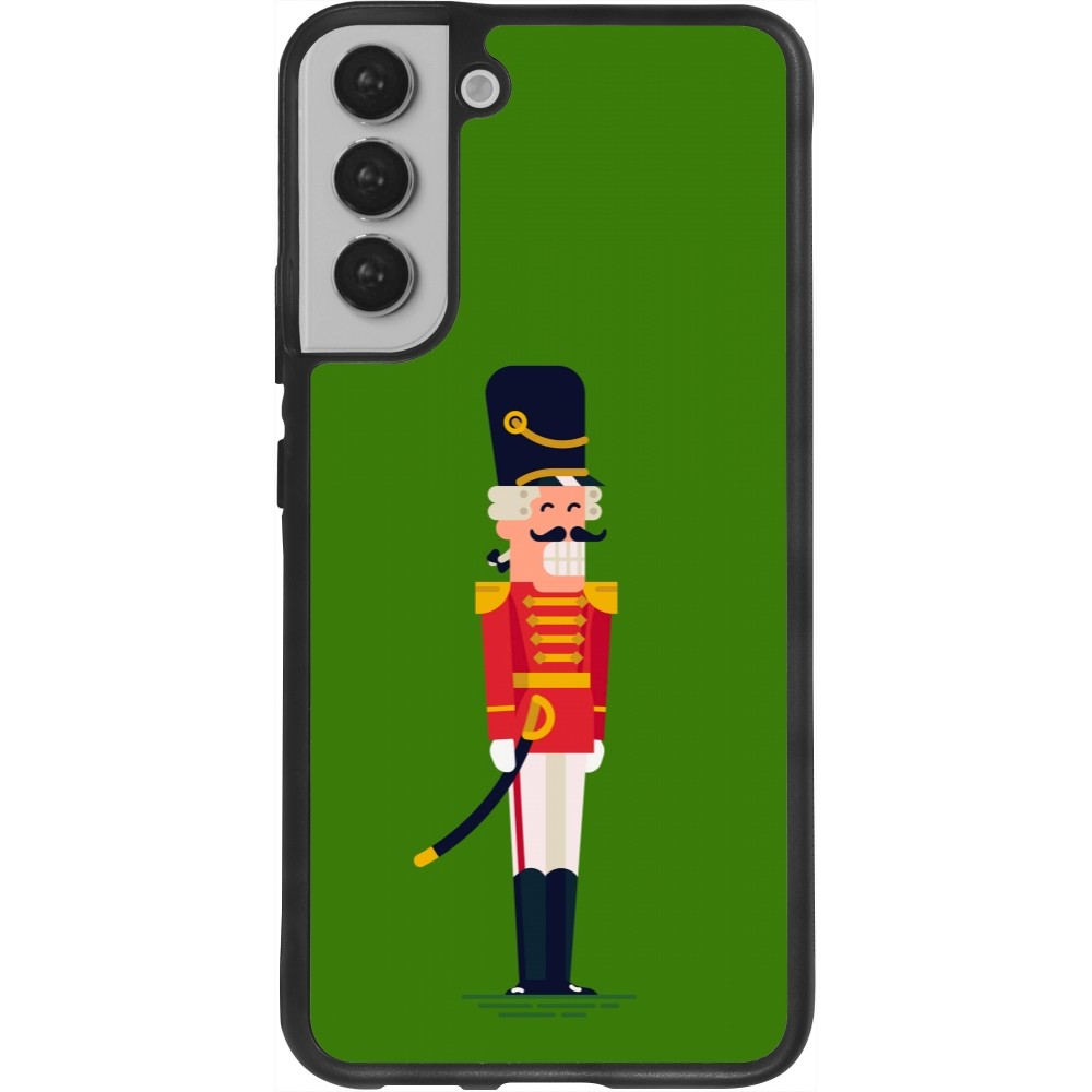 Samsung Galaxy S22+ Case Hülle - Silikon schwarz Christmas 25 Nutcracker Green