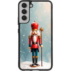 Coque Samsung Galaxy S22+ - Silicone rigide noir Christmas 25 Nutcracker Snow