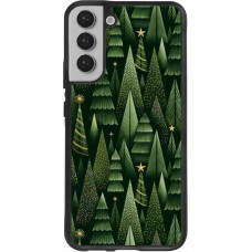 Coque Samsung Galaxy S22+ - Silicone rigide noir Christmas 25 Pattern Xmas Tree