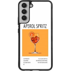Samsung Galaxy S22+ Case Hülle - Silikon schwarz Cocktail Rezept Aperol Spritz