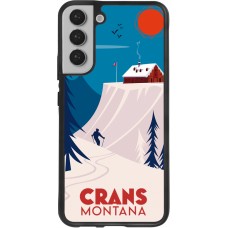 Samsung Galaxy S22+ Case Hülle - Silikon schwarz Crans-Montana Cabane