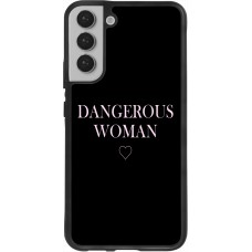 Coque Samsung Galaxy S22+ - Silicone rigide noir Dangerous woman