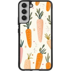 Coque Samsung Galaxy S22+ - Silicone rigide noir Easter 2026 Illustration carrots