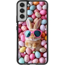 Coque Samsung Galaxy S22+ - Silicone rigide noir Easter 2026 Rabbit fun