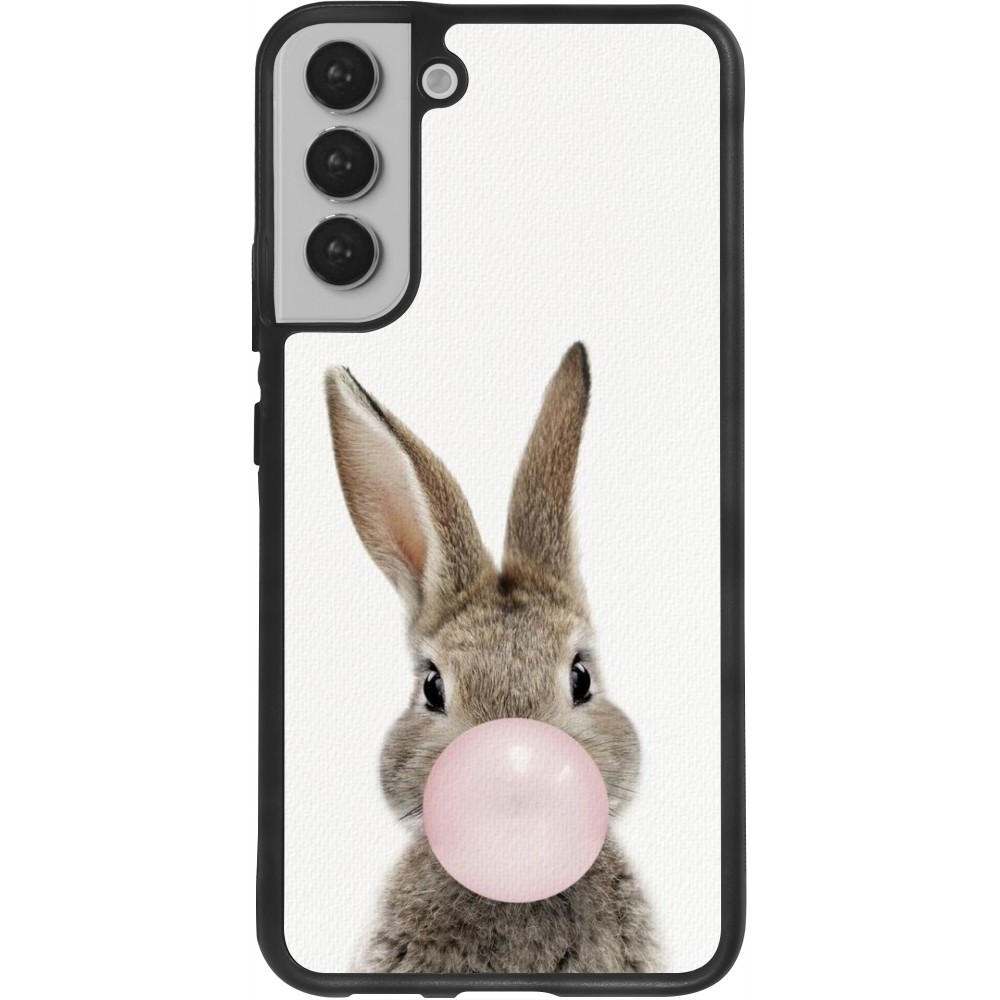 Samsung Galaxy S22+ Case Hülle - Silikon schwarz Easter 2023 bubble gum bunny