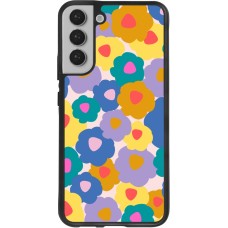 Samsung Galaxy S22+ Case Hülle - Silikon schwarz Easter 2024 flower power